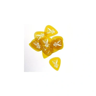 Afbeelding van Clayton Ultem Gold Rounded Triangle plectrum 1.07 mm 12 pack