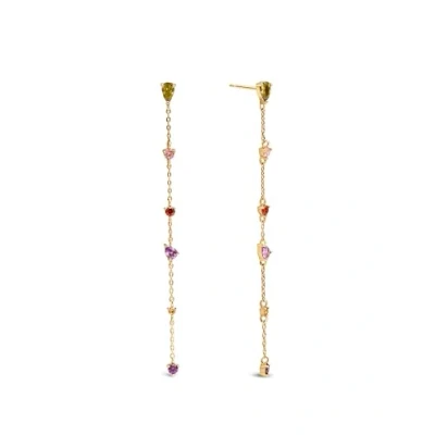 Afbeelding van Singularu DROP GLAM Oorbellen, Dames, Maat: One Size, Gold coloured