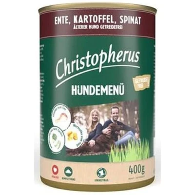 Afbeelding van Christopherus hondenmenu senior 6x400g eend, aardappel