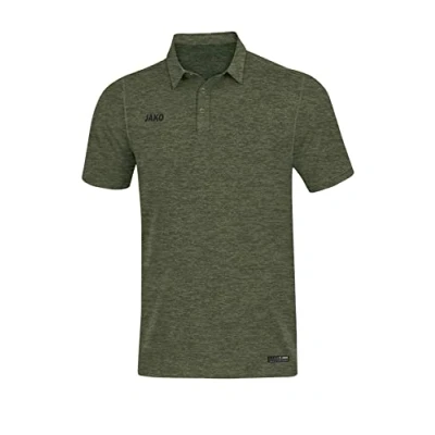 Afbeelding van JAKO Polo Premium Basics Kaki gemeleerd