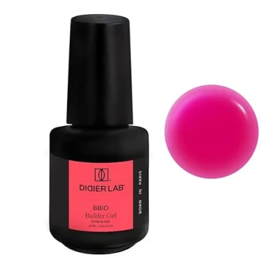 Afbeelding van DIDIER LAB BBIO Builder gel in a Bottle Rose Glass Schone formule vrij van HEMA en TPO Zelfnivellerende opbouwgel voor gelnagels LED UV ter versterking nagels 15ml