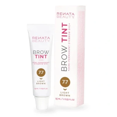 Afbeelding van Renata Beauty Wenkbrauwverf Premium Wenkbrauw Verf 15 ml Aanpasbare, Langdurige Eyebrow Tint met 4 weken resultaat Veilige en Milde Beschikbare Kleuren [Lichtbruine kleurstof]