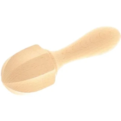 Afbeelding van teemando® Citroenpers van hout, ronde vorm, 15 cm, sappers voor citrusvruchten