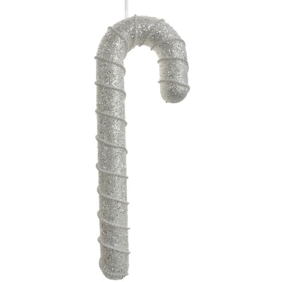 Afbeelding van Clayre &amp; Eef Kersthanger Zuurstok 12x4x33 cm Wit Kunststof