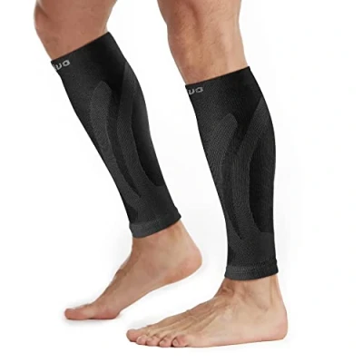 Afbeelding van CAMBIVO 2 Paar Compressie Kuitmouwen voor Mannen Vrouwen, Been Sokken Hardlopen, Scheenbeen Splint Ondersteuning, Krampen, Kalf Pijn Verlichting, Marathon, Circulatie