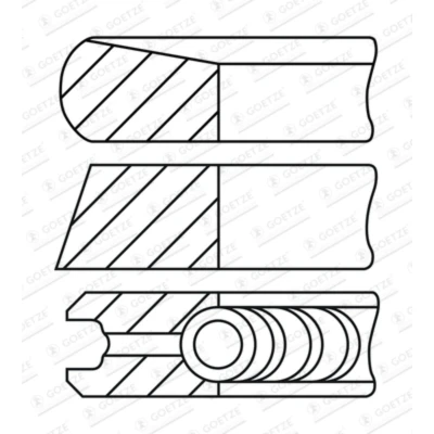 Afbeelding van Goetze Engine Zuigerveren 08 450600 00