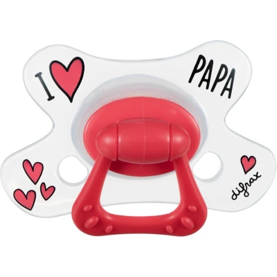 Afbeelding van Difrax Fopspeen Natural I Love 6+ Maanden, 1 stuks