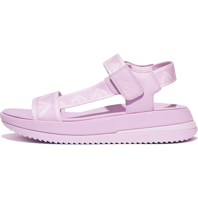 Afbeelding van Fitflop Surff Sandalen met plateauzool, Dames, Maat: 36, Paars Leer