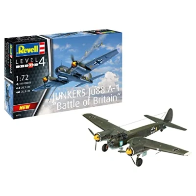 Afbeelding van 1:72 Revell 04972 Junkers Ju88 A 1 Battle of Britain Plastic Modelbouwpakket