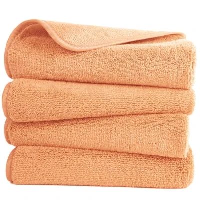 Afbeelding van POLYTE Sneldrogende handdoek van microvezel, pluisvrij, 40 x 76 cm, set 4 (oranje)