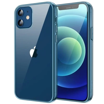 Afbeelding van JETech Case Compatibel met iPhone 12/12 Pro 6,1 inch, Schokbestendige Bumper Hoesje, Anti Krassen Clear Terug (Marine)