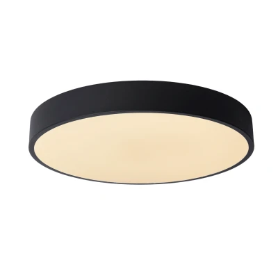 Afbeelding van Lucide UNAR Plafonnière Ø 39,5 cm LED Dimb. 1x24W 2700K 3 StepDim Zwart