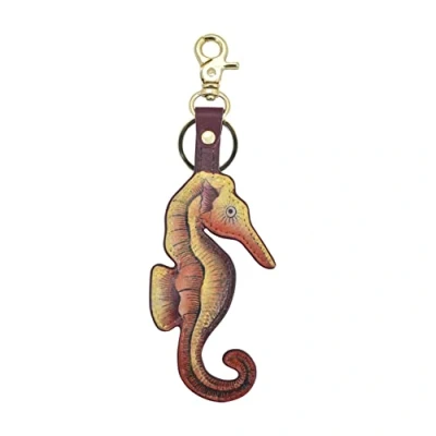 Afbeelding van Anuschka Women&#039;s tashanger van echt leer, handbeschilderd Mystical Reef, Eén maat
