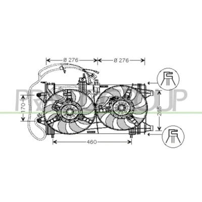 Afbeelding van Koelventilatorwiel PRASCO FT133F003