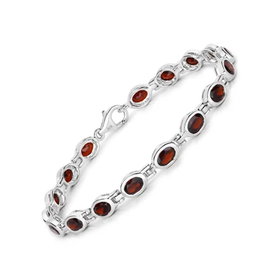 Afbeelding van Rafaela Donata Granat Edelstein Armband, Dames, Maat: One Size, Silber