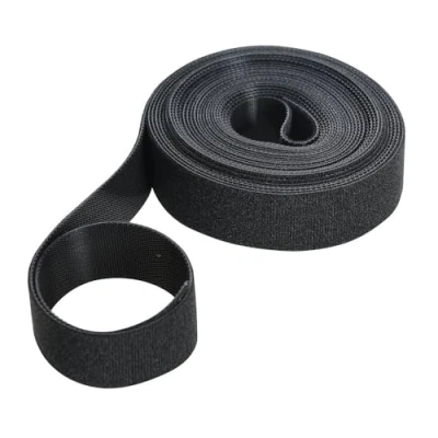 Afbeelding van Fixman Zwarte klittenband band 25 mm x 5 m