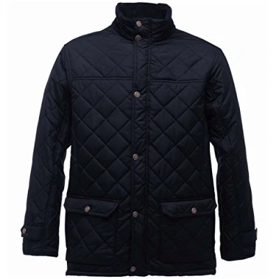 Afbeelding van Regatta Professioneel herenjack met diamant, geïsoleerd gewatteerd, zwart, XL