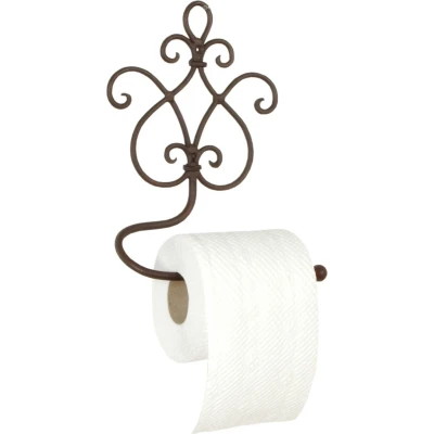 Afbeelding van Clayre &amp; Eef WC Rol houder 17x7x22 cm Bruin Ijzer Toiletrolhouder Toiletpapierhouder Toiletrol