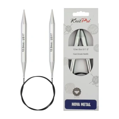 Afbeelding van KnitPro Nova Metaal rondbreinaalden 150cm 12.00mm 3st