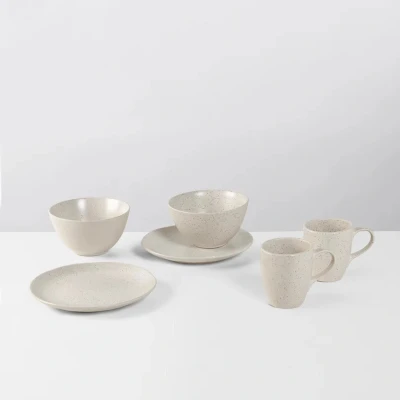 Afbeelding van Broste Copenhagen Nordic Vanilla ontbijtset voor twee 6 delig