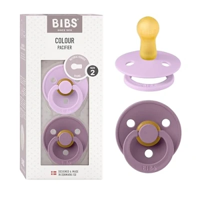 Afbeelding van BIBS® Fopspeen Colour Violet Sky/Mauve 6 18 maanden, 2 stuks.
