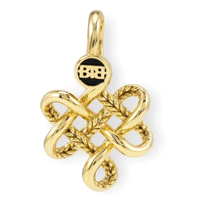 Afbeelding van Buddha to Endless Knot XS Hanger Verguld Zilver