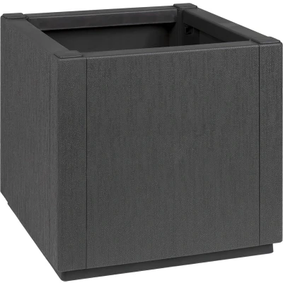 Afbeelding van vidaXL Tuinplanter Donkergrijs 36x36x35 cm PP