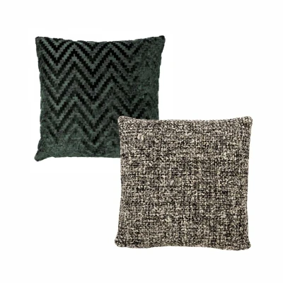 Afbeelding van Hoii VOORDEELSET ICONIC GREEN Set van 2 Sierkussens Mountain View Groen