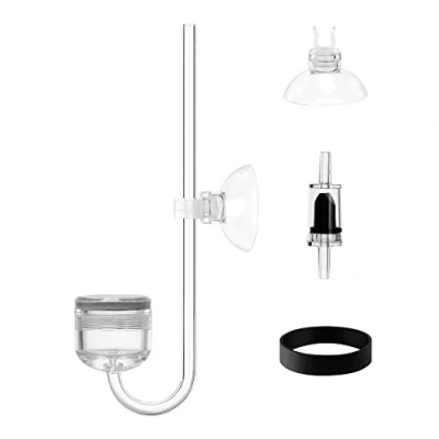 Afbeelding van MiOYOOW aquarium CO2 Diffuser, Acryl Diffuser verstuiver met bellenteller/terugslagklep voor aquariumplanten