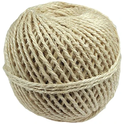 Afbeelding van sisalkoord touw uit 3 draden, bol van 500 g, +/ 90 m
