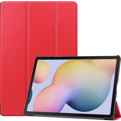 Afbeelding van Tablet hoes geschikt voor Samsung Galaxy Tab S7 Plus (2020) Tri Fold Book Case Rood