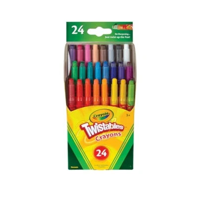 Afbeelding van CRAYOLA 24ct Mini Twistables Kleurpotloden, Acryl, Veelkleurig, 24 Count (Pack van 1)
