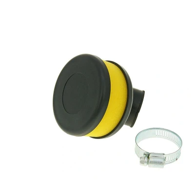 Afbeelding van Luchtfilter Flat Foam geel 28 35 mm gebogen