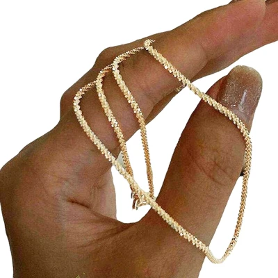 Afbeelding van Joboly Fijne Schakel Ketting Dames Goudkleurig 45 cm
