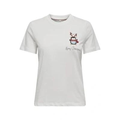 Afbeelding van Only Shirt met korte mouwen ONLKITA LIFE REG S/S TOP BOX XMAS JRS