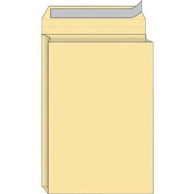 Afbeelding van Envelop Quantore monsterzak 185x280x38mm zelfkl creme 125st