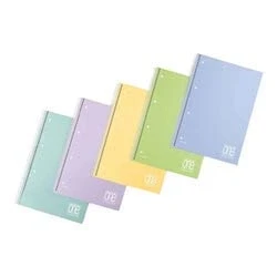Afbeelding van Blasetti One Color schrijfblok &amp; schrift A5 81 vel Meerkleurig