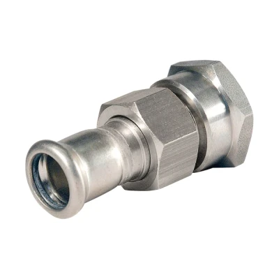 Afbeelding van Bonfix Perskoppeling RVS 316L 3 Dlg vlakdichtend Rp3/4&quot;x22mm