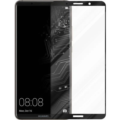 Afbeelding van Cadorabo Volledig scherm pantserfolie geschikt voor Huawei MATE 10 PRO in TRANSPARANT met ZWART Gehard (Tempered) display beschermglas 9H hardheid 3D Touch (RETAIL PACKAGING)