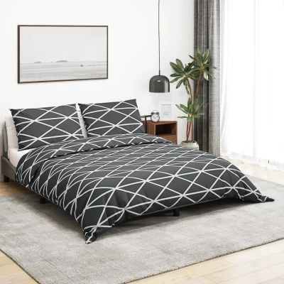 Afbeelding van Dekbedovertrekset 155x220 cm katoen grijs