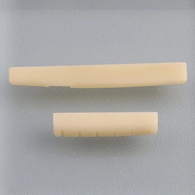 Afbeelding van LYWSMSK Ongebleekte Akoestische Gitaar Bone Moer &amp; Zadel Set Compatibel met YMH FG 43mm/75mm