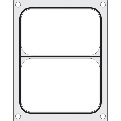 Afbeelding van HENDI Matrix, voor Traysealer 330005, zwarte siliconen afdichting, geschikt 2 delige container van bijv. 227x178mm, aluminium