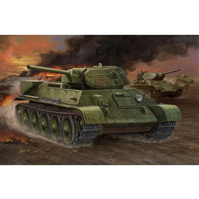 Afbeelding van Russian T 34/76 (1942 No.112) Tank Scale 1/48 Hobbyboss HOS84806