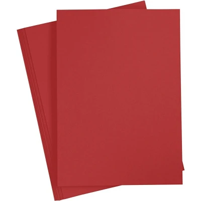 Afbeelding van Creotime karton 21 x 29,7 cm 10 stuks 220 g rood