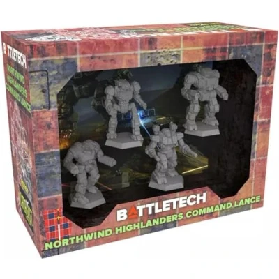 Afbeelding van BattleTech Miniatures Northwind Highlanders Command Lance Expansion Miniature Game Catalyst Labs Ages 14+