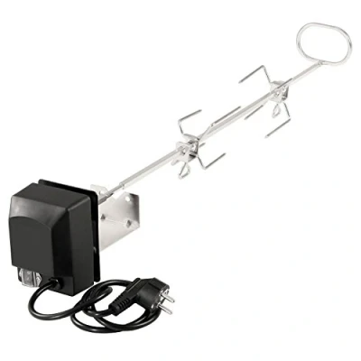 Afbeelding van BBQ Toro Roestvrijstalen grillspiesset voor Weber Genesis Grill, serie E 200, 300, S incl. 2 x vleespennen, motor, motorhouder, draaispies, rotisserie, draaispies