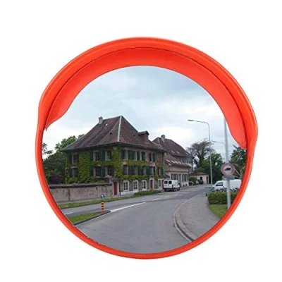 Afbeelding van 45 cm Ronde Vorm Groothoek Oprit Road Veiligheid Convex Blind Spot Flexibele Verkeersspiegel met Montage Hardware Accessoires