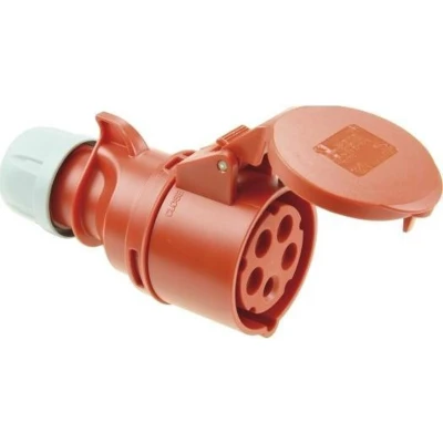 Afbeelding van Sirox CEE contrastekker IP 44, 5 polig, 400 V, 6 h 32 A, rood