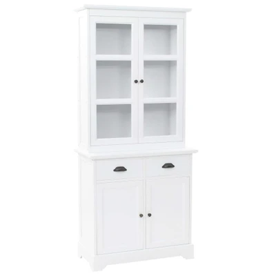 Afbeelding van Buffetkast met 4 deuren 80x40x180 cm MDF en grenenhout