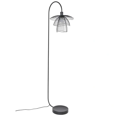 Afbeelding van Forestier Papillon vloerlamp zwart
